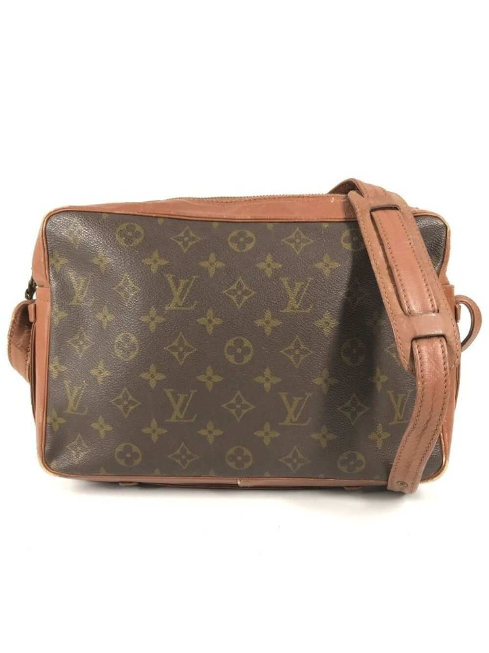 Louis Vuitton Shoulder Bag Sac Bandouliere Monogram Vintage Canvas Brown
